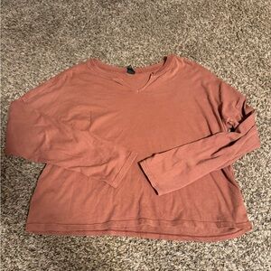 Wild Fable Rust Long Sleeve Tee